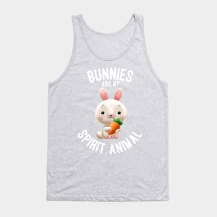 Bunnies Are My Spirit Animal Bunny Lovers Gift Tank Top